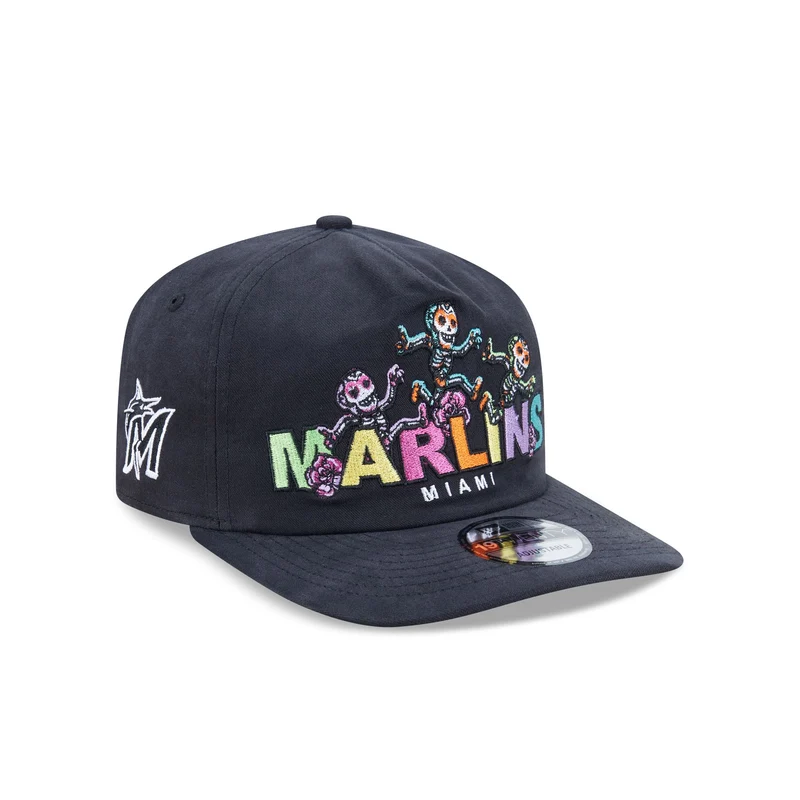 Miami Marlins Day of the Dead Skeleton Dance 19TWENTY Snapback Hat One Size