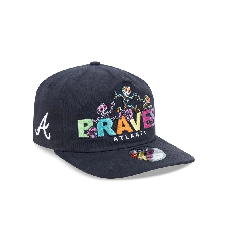 Atlanta Braves Day of the Dead Skeleton Dance 19TWENTY Snapback Hat One Size