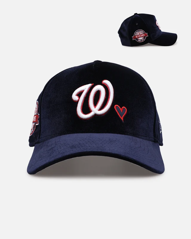 New Era Washington Nationals 'Velvet Hearts' 9FORTY A-Frame Snapback Blue ONE