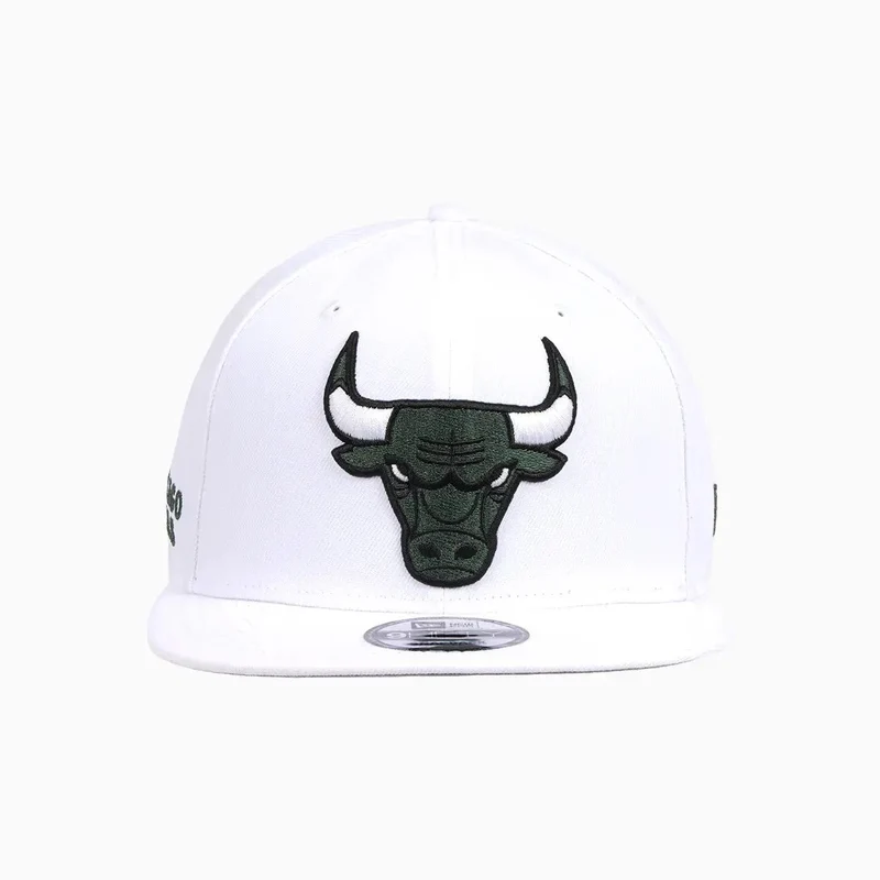 Chicago Bulls NBA 9Fifty Snapback Hat White Green / O/S