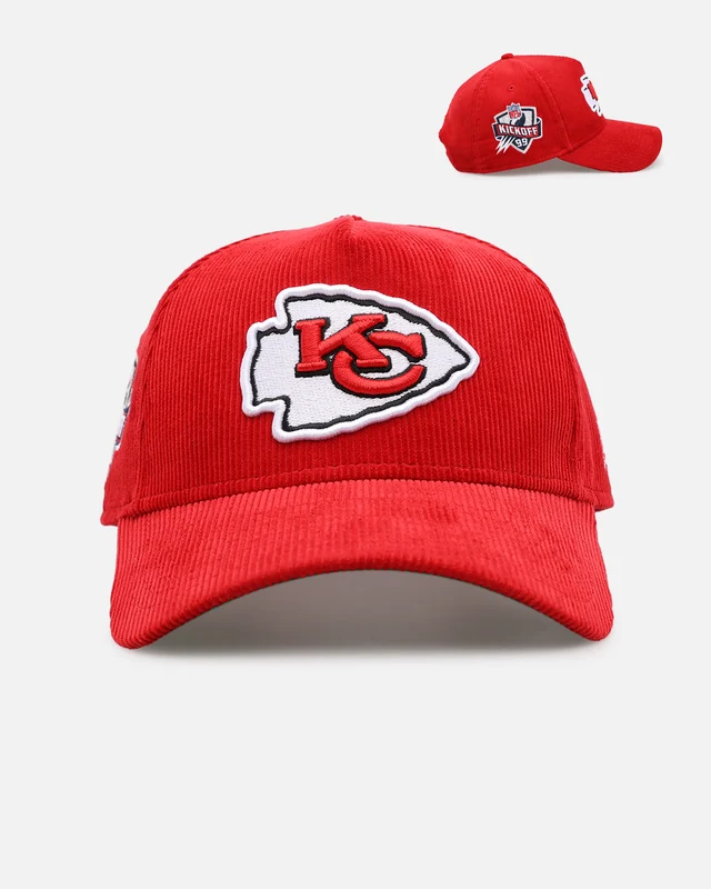 New Era Kansas City Chiefs 'NFL Kickoff Cord' 9FORTY A-Frame Snapback Official Team Color ONE