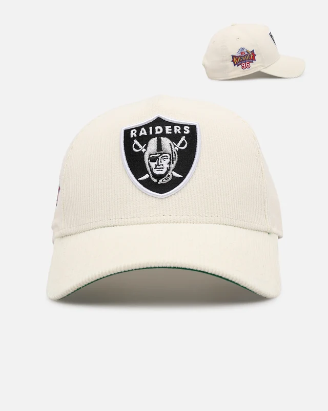 New Era Las Vegas Raiders 'NFL Kickoff Cord' 9FORTY A-Frame Snapback Official Team Color ONE