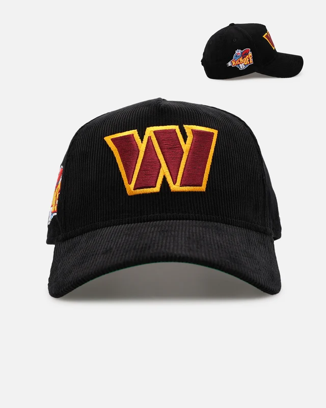 New Era Washington Commanders 'NFL Kickoff Cord' 9FORTY A-Frame Snapback Official Team Color ONE