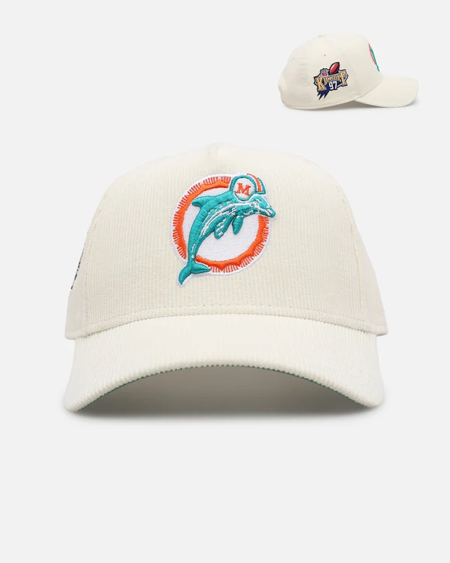 New Era Miami Dolphins 'NFL Kickoff Cord' 9FORTY A-Frame Snapback Official Team Color ONE