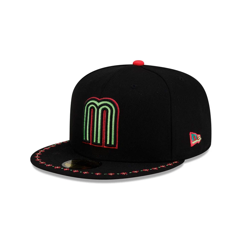 Mexico Baseball Flower 59FIFTY Fitted Hat 7 3/8