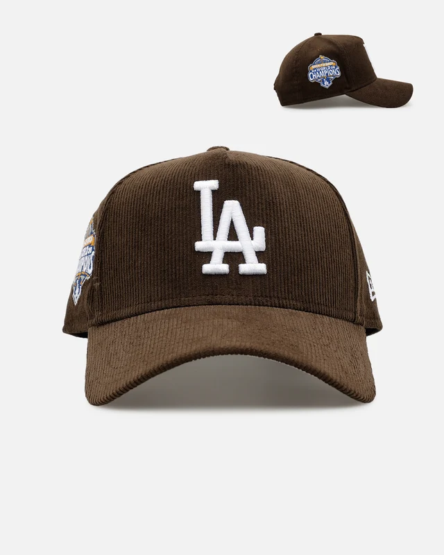 New Era Los Angeles Dodgers 'Cord Tones' 9FORTY A-Frame Snapback Walnut ONE