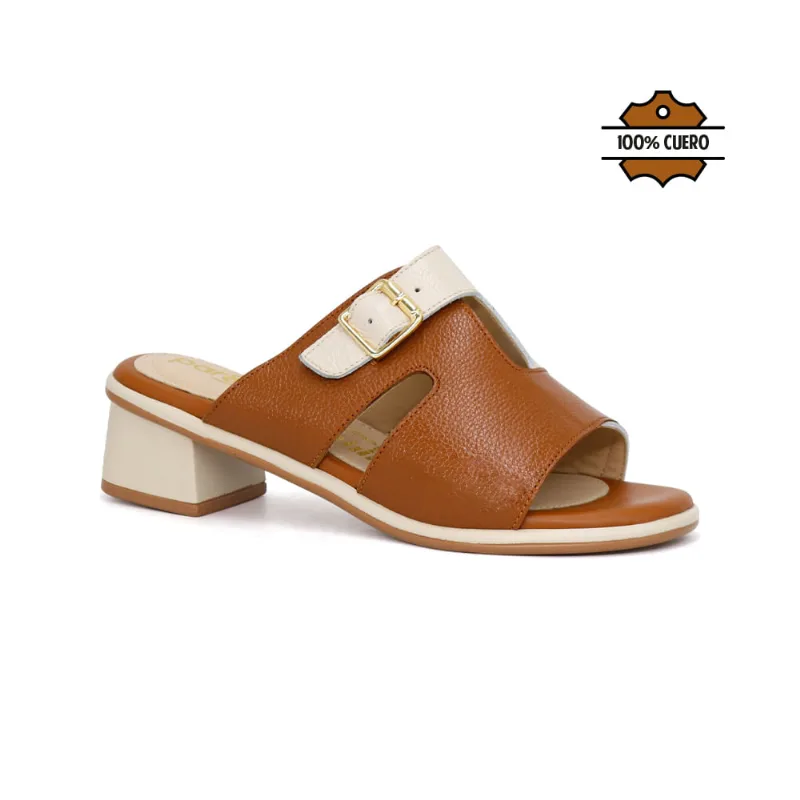 Sandalias para Mujer Par&ss KA25Q4-MARCE NATURAL/HUESO 36