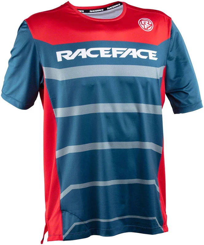 RaceFace Indy Jersey - Navy Short Sleeve Men's Medium