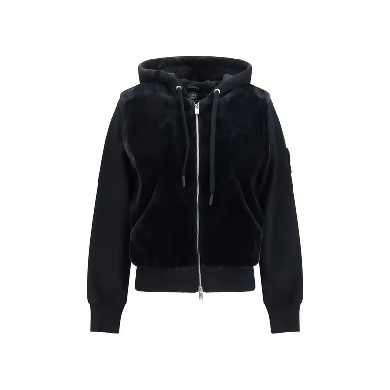 Moose Knuckles Black Cotton Sweatshirt XL