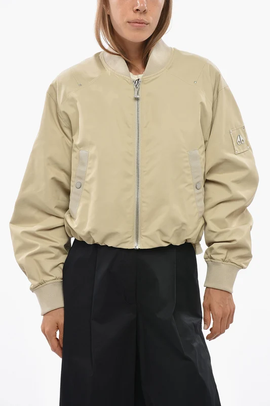 0500~Lightweight Nylon Bomber ROUGEMONT With Zip Closure M