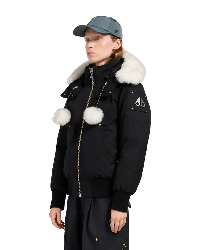 Debbie Bomber Black/Natural L