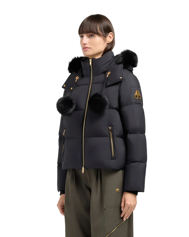 Misti Peak Puffer Gold Black/Black L