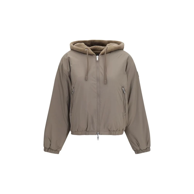 Moose Knuckles Brown Recycled Polyester Sweatshirt L