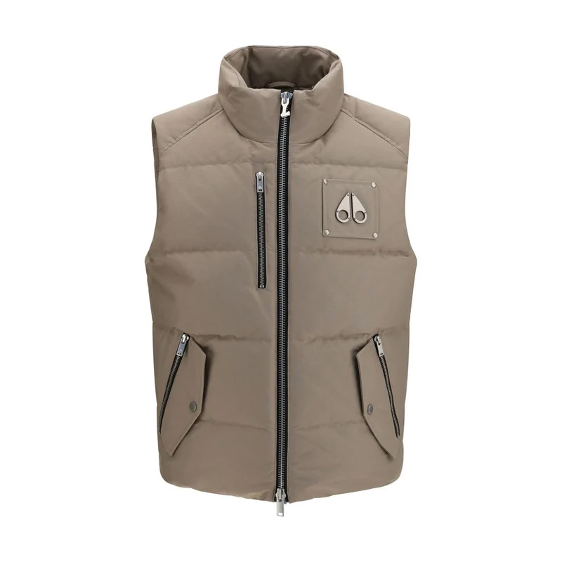 Moose Knuckles Beige Cotton Sleeveless Jacket L