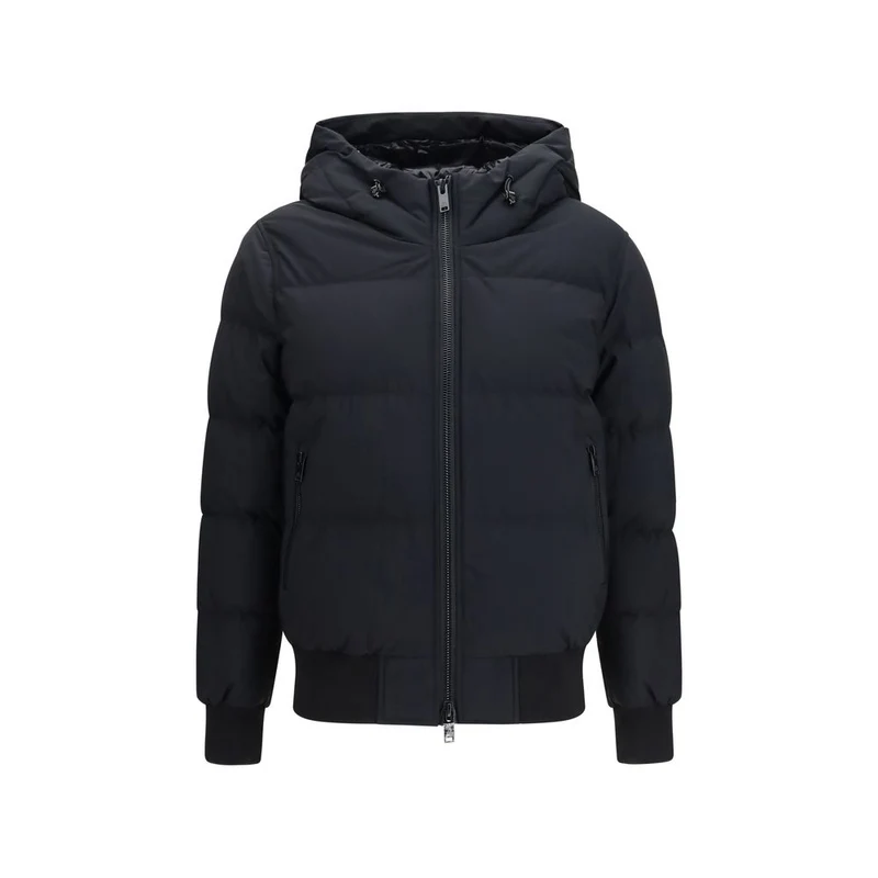 Moose Knuckles Black Nylon Bomber M