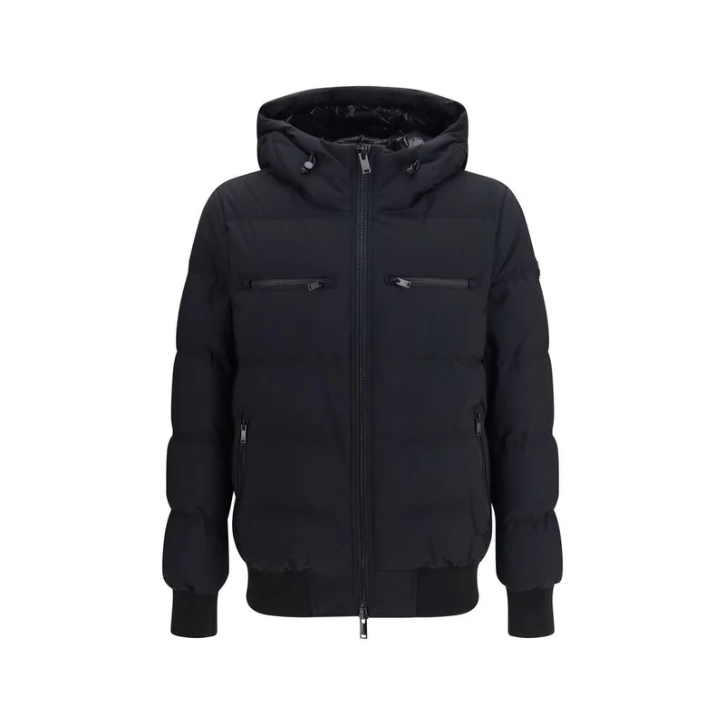 Moose Knuckles Black Nylon Full-Length Jacket XXL