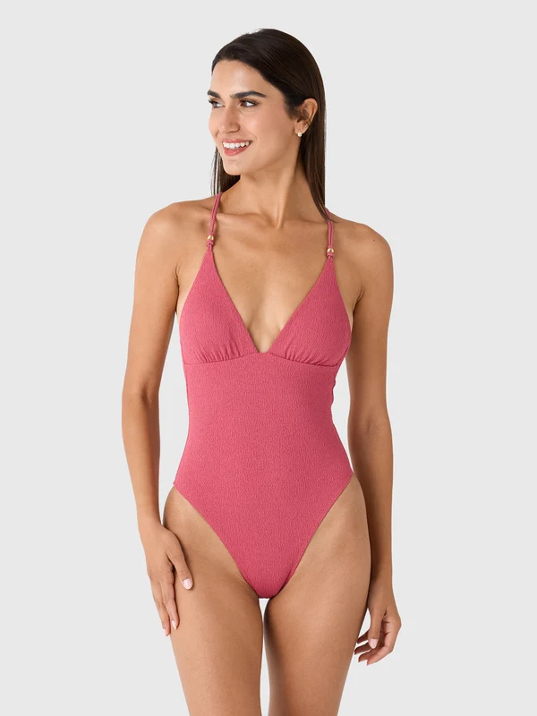 ViX Women's Manon Full One-Piece Swimsuit S / pink