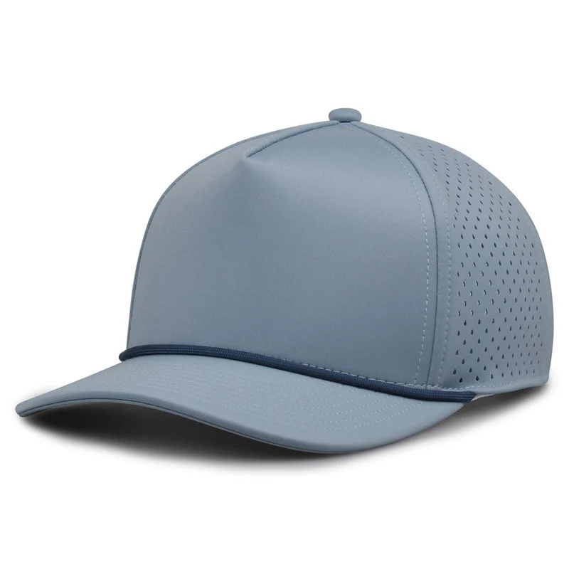 The Game GB505R NeoCool 5 Panel Snapback with Rope Cap - Dusty Blue Blue-Light / 6 7/8" - 7 5/8"