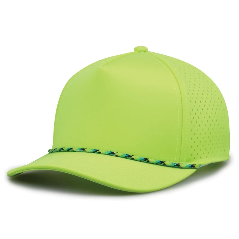 The Game GB505R NeoCool 5 Panel Snapback with Rope Cap - Citron Green-Lime / 6 7/8" - 7 5/8"