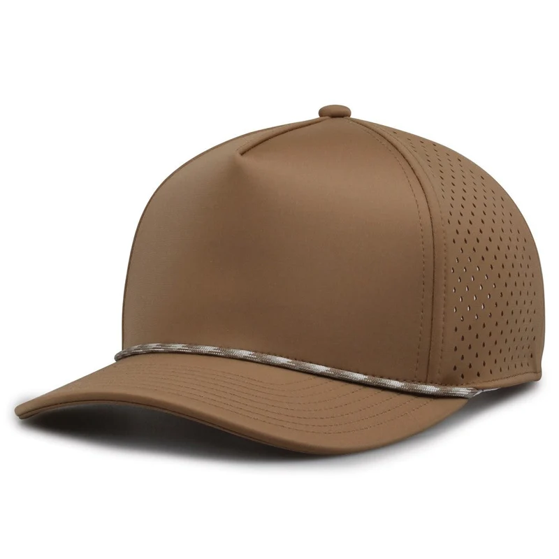 The Game GB505R NeoCool 5 Panel Snapback with Rope Cap - Copper Brown / 6 7/8" - 7 5/8"