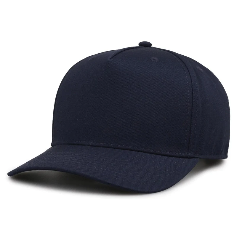 The Game GB525 5 Panel Twill Cap - Navy Blue-Navy / 6 7/8" - 7 5/8"