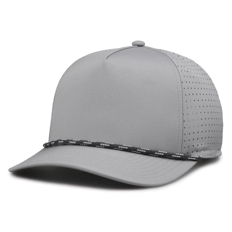 The Game GB530 5 Panel Perforated GameChanger Cap - Gray Gray / 6 7/8" - 7 5/8"