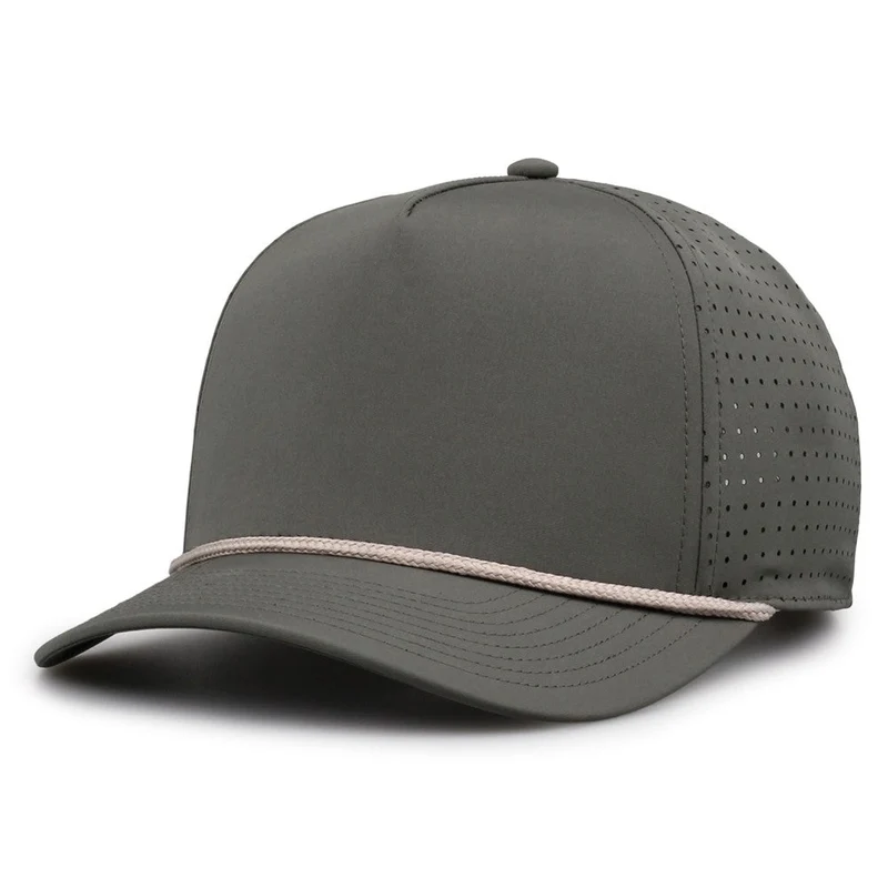 The Game GB530 5 Panel Perforated GameChanger Cap - Light Olive Green-Olive / 6 7/8" - 7 5/8"