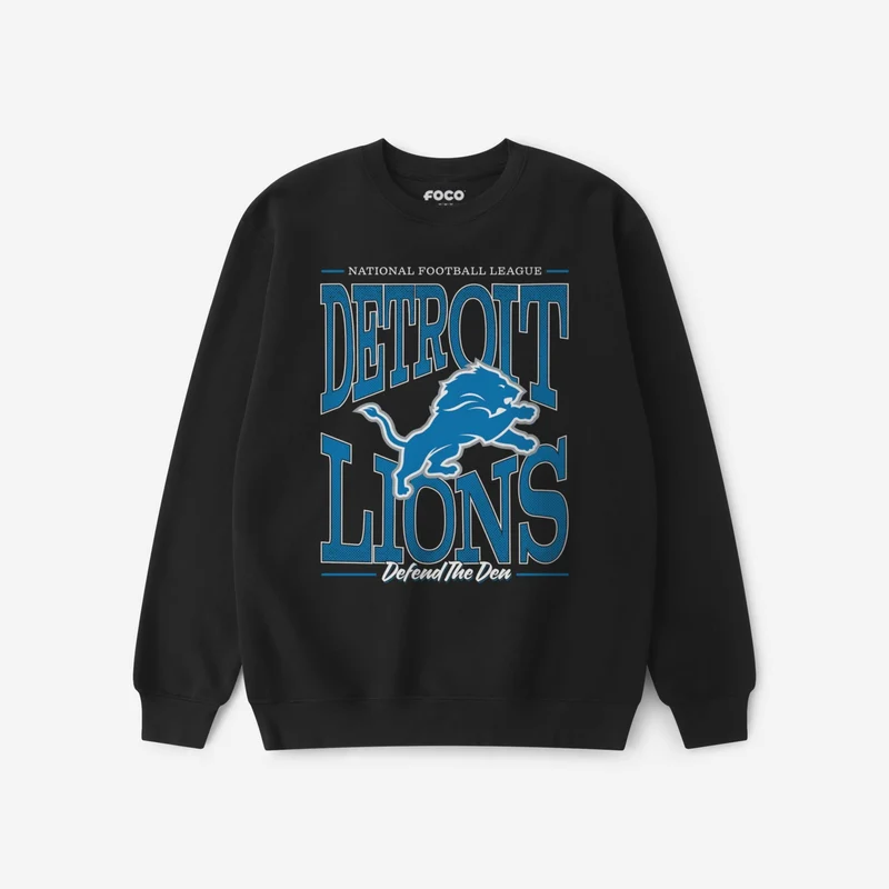 Detroit Lions Diamond Dynasty Crew Neck Sweatshirt L