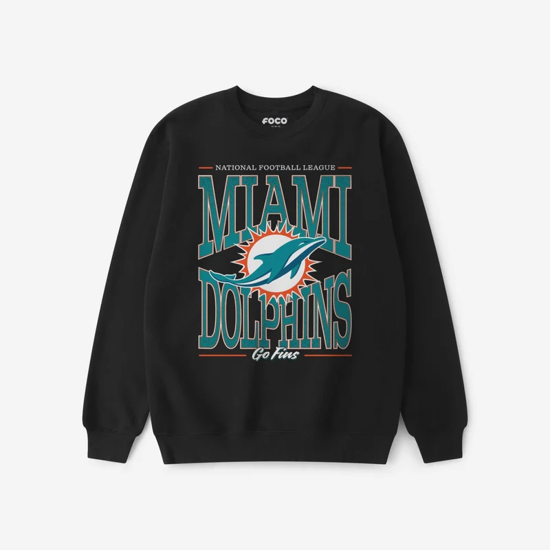 Miami Dolphins Diamond Dynasty Crew Neck Sweatshirt M