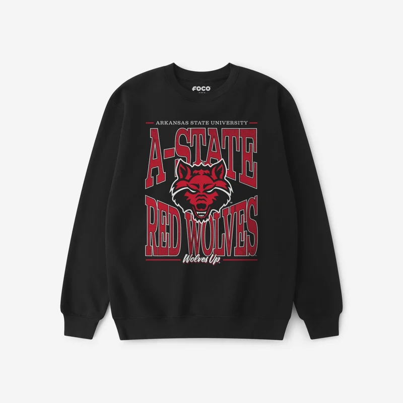 Arkansas State Red Wolves Diamond Dynasty Crew Neck Sweatshirt M