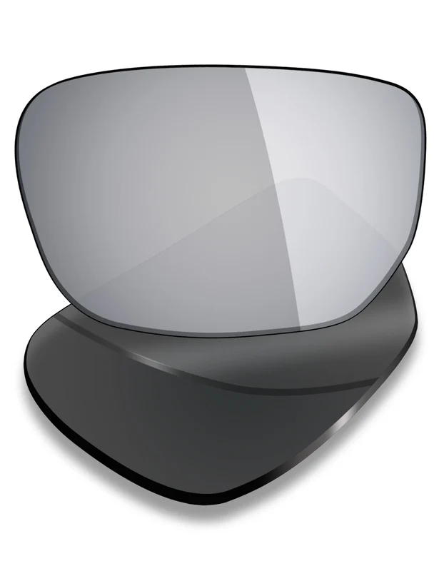 Oakley Style Switch Asian Fit OO9216 Replacement Lenses by MRY Silver Titanium Mirrored / HD Polarized