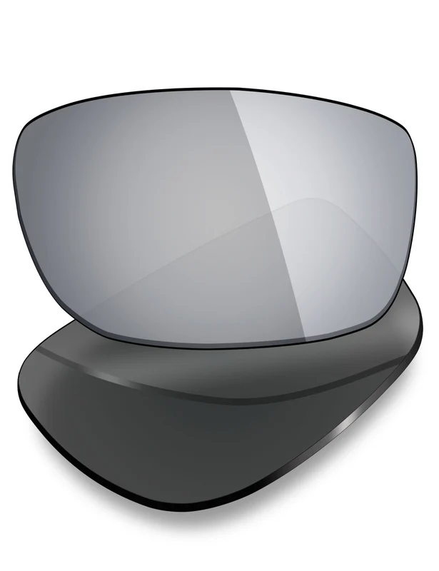 Custom Prescription Lenses for Oakley Racing Jacket Asian Fit 62mm Silver Titanium Mirrored / Standard