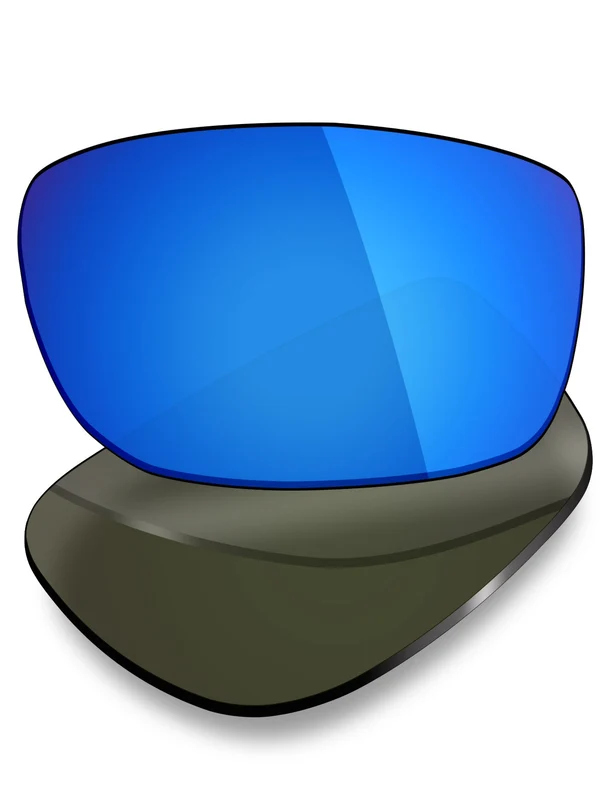 Custom Prescription Lenses for Oakley Racing Jacket Asian Fit 62mm Deep Blue Mirrored / Thin