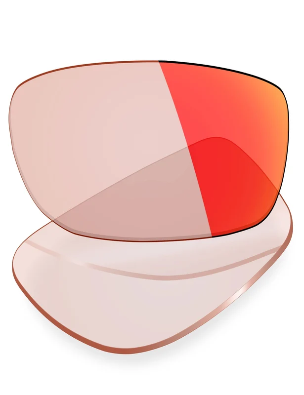 Custom Prescription Lenses for Oakley Racing Jacket Asian Fit 62mm Trivex® Performance Red Mirrored Photochromic / Trivex®