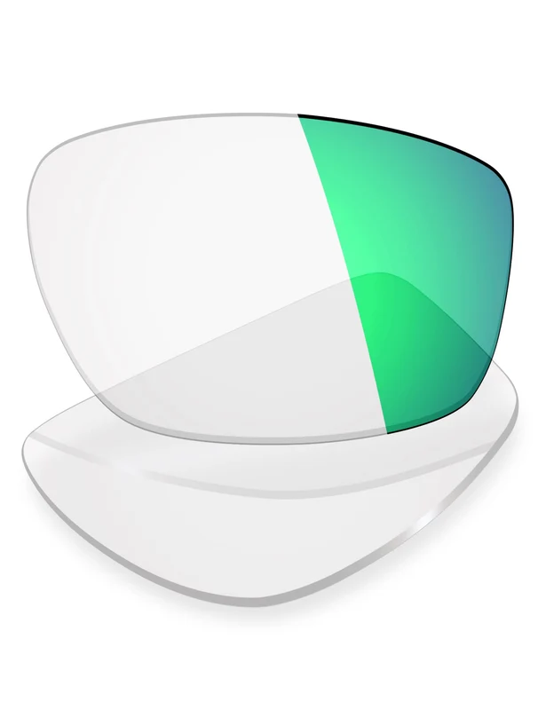 Custom Prescription Lenses for Oakley Sliver Foldable OO9246 Trivex® Green Mirrored Photochromic / Trivex®