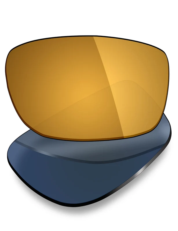 Custom Prescription Lenses for Oakley Square Wire 2 2014 OO4075 60mm 24K Gold Mirrored / Thin