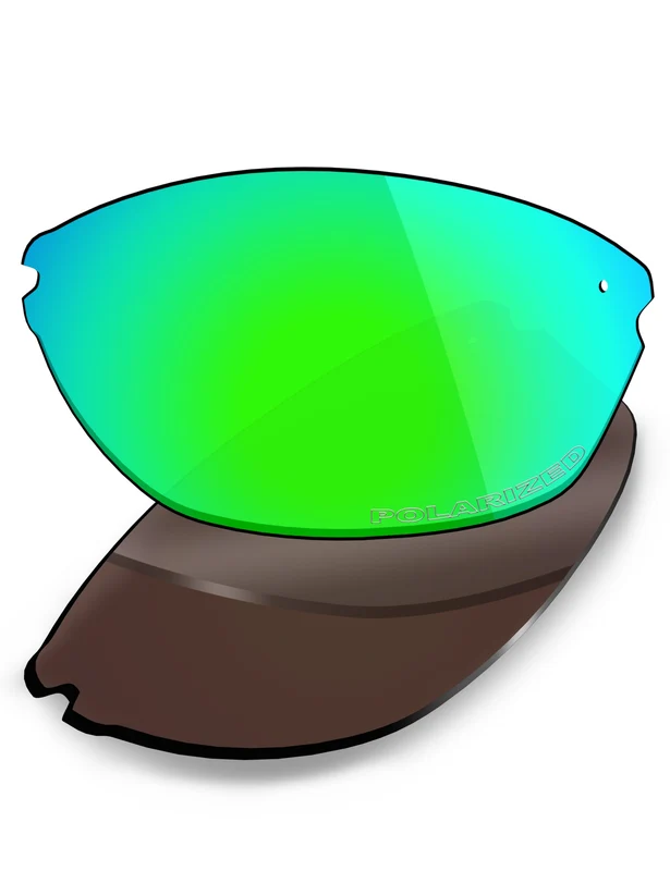 Maui Jim Hot Sands MJ426 71mm Replacement Lenses by MRY Emerald Green Mirrored / HD Polarized Plus