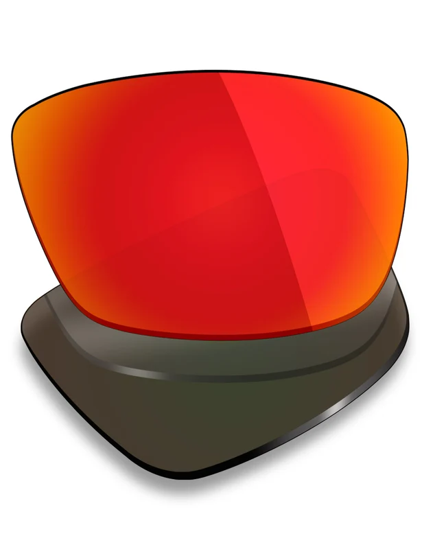 Custom Prescription Lenses for Native El Jefe XD9009 Fire Red Mirrored / Thin