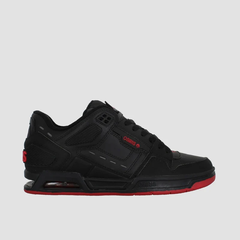 Osiris Peril Shoes - Black/Red 11uk / Black/Red