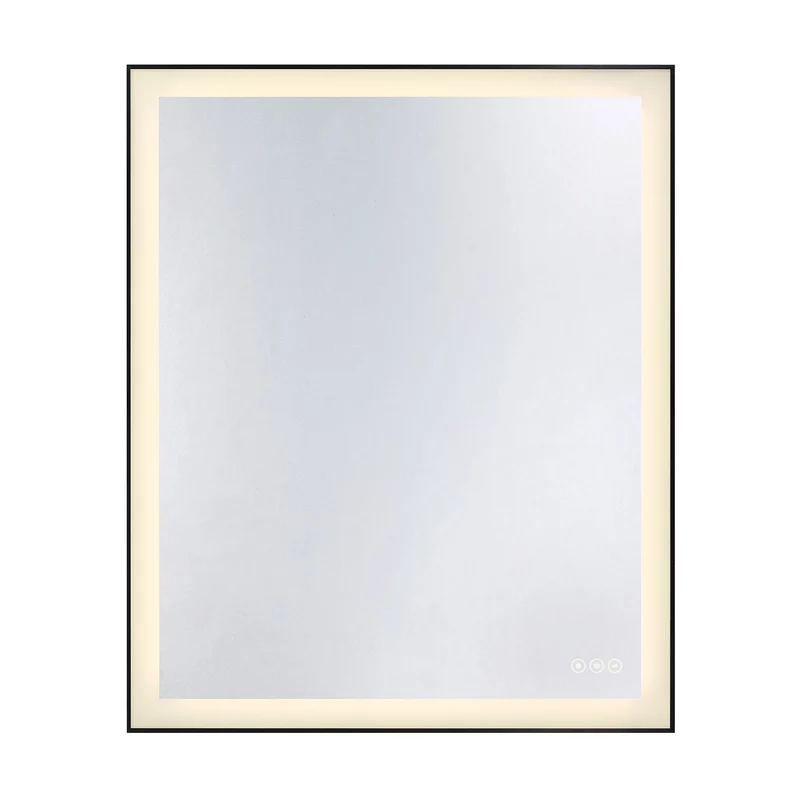 Paulding LED Mirror Black / 30" W x 2" L x 36" H