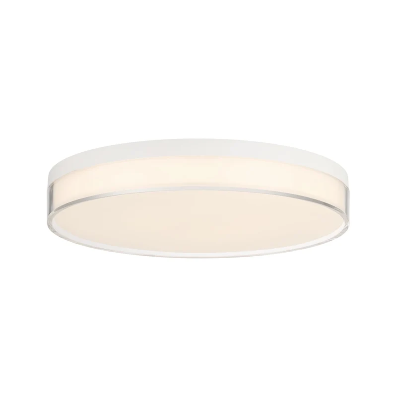 Clarion 5CCT LED Acrylic Ceiling Light White / 13"