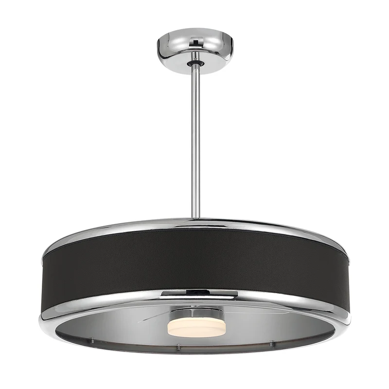 Archer LED Fan D'Lier Polished Nickel