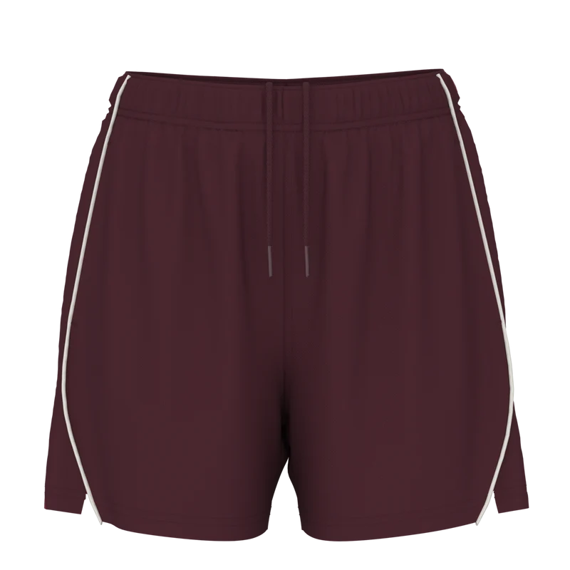 New Balance Women's Performance Mesh Basketball Shorts Cambridge Burgundy / S