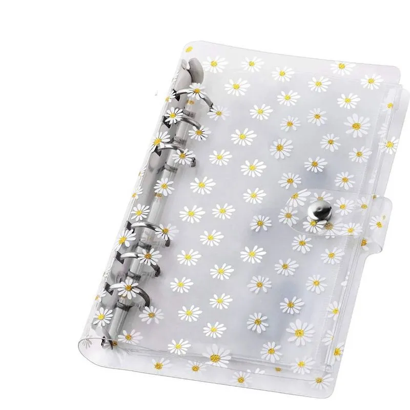 12pcs A6 Daisy Binder Hand Ledger, Notebook Budget Binder