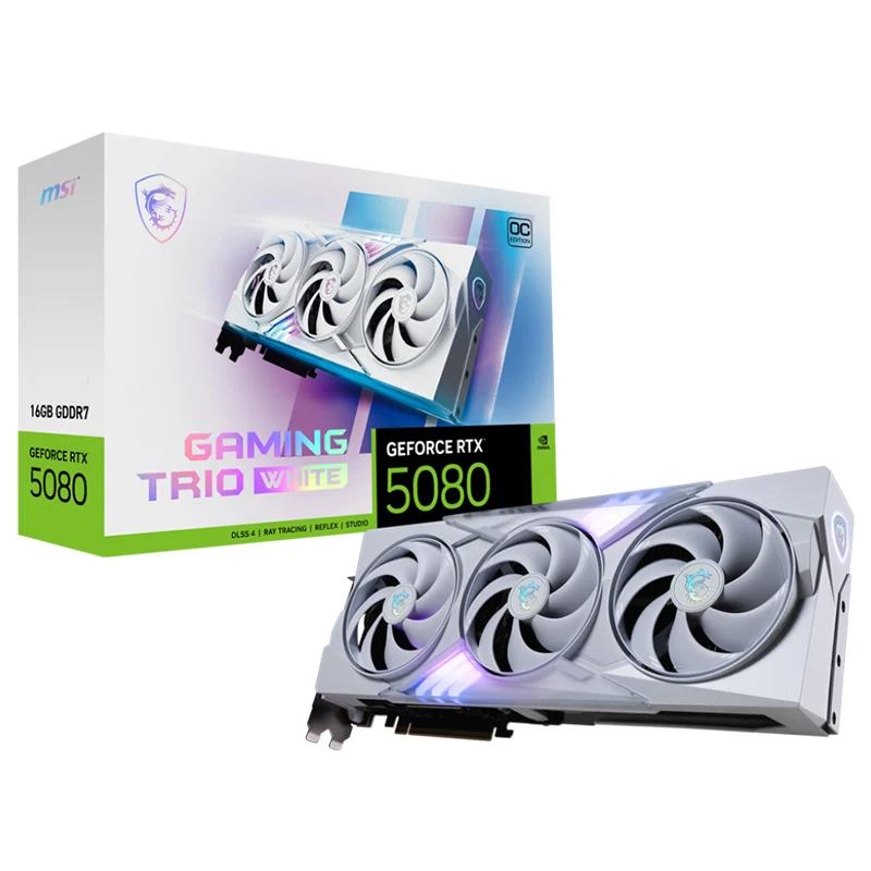 MSI GeForce RTX 5080 Gaming Trio 16G OC White Graphics Card Umart Online
