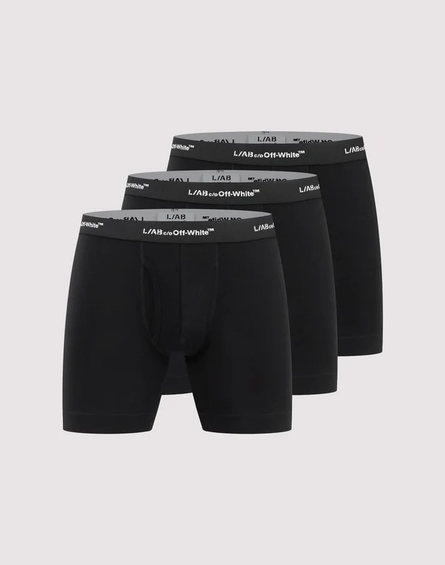 Off-White L/AB Boxer Briefs 3-Pack SM