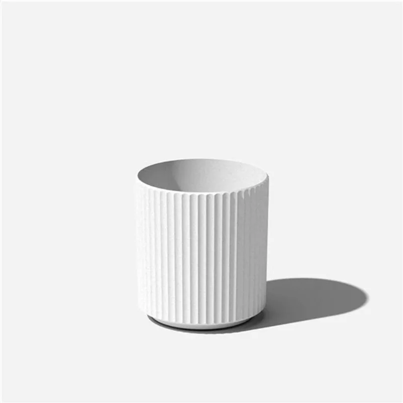 Veradek Demi Series 12-in Plastic-Stone Planter - White