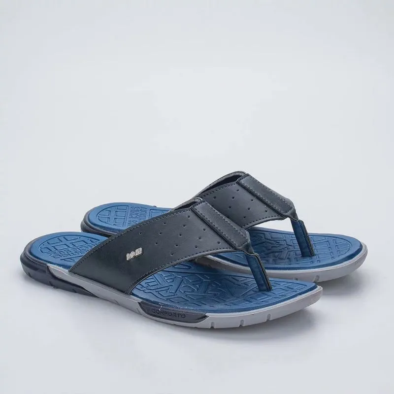 Chinelo De Dedo Infantil Masculino Kidy Conf Azul Marinho