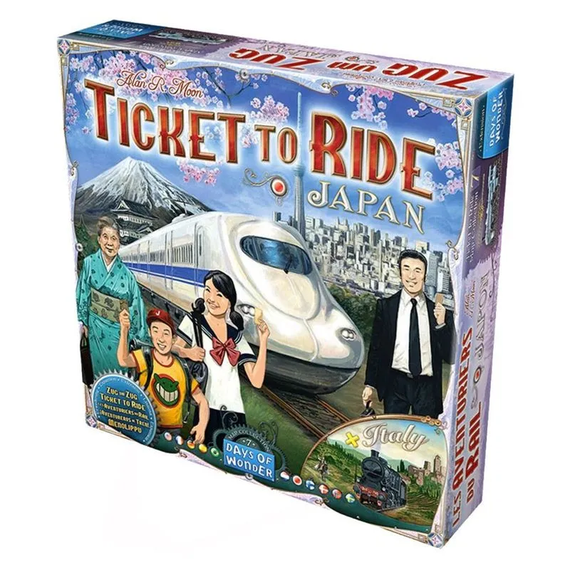 Ticket to Ride Japão e Itália Expansão de Jogo de Tabuleiro Galapagos TTR008