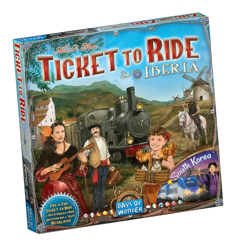 Days Of Wonder Ticket to Ride Map Collection Volume 8 Iberia & South Korea Gameology